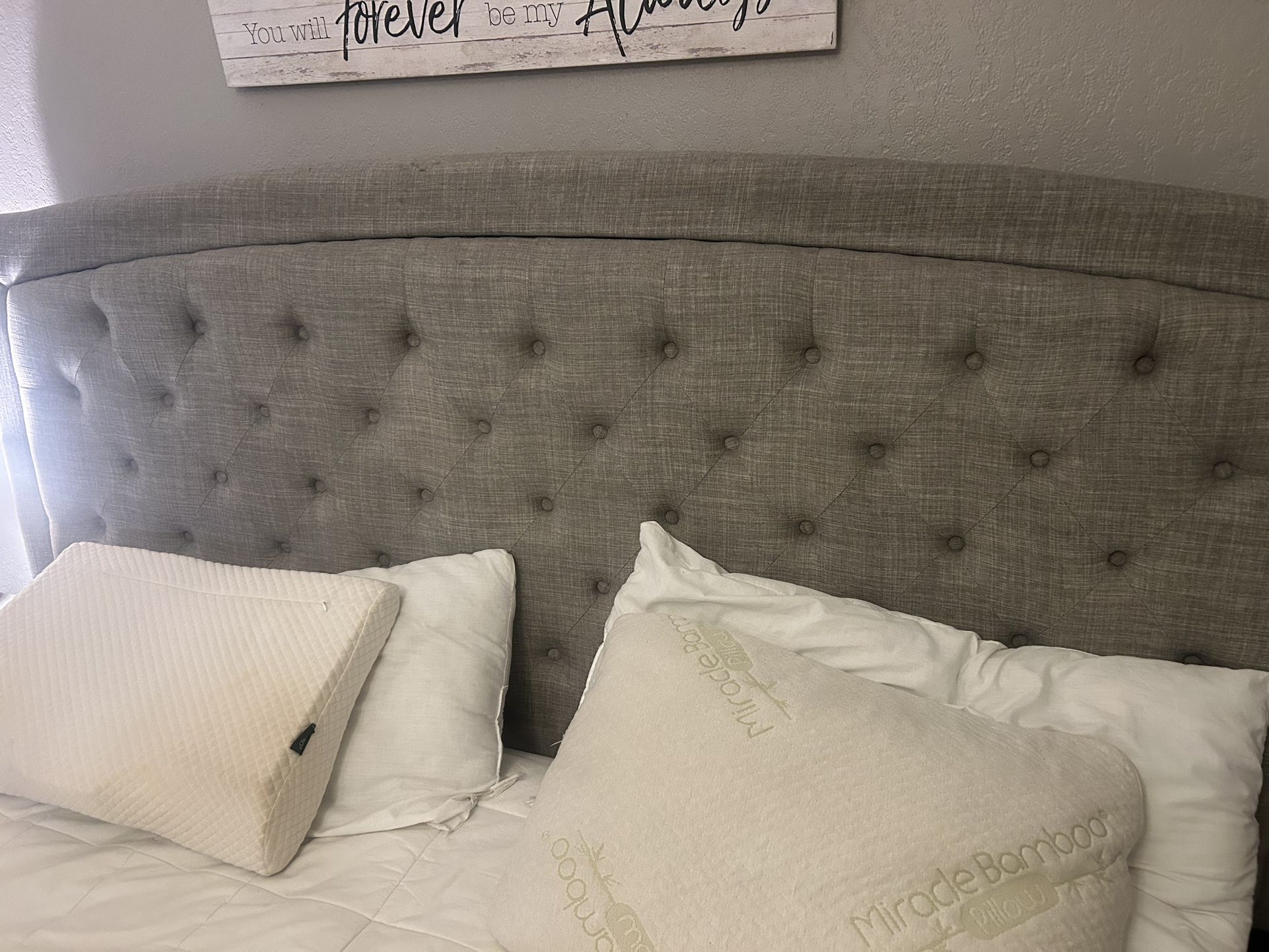 King Bed Frame/cal King Mattress    &.       Couch