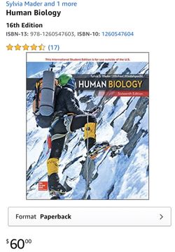 Human biology book 16 edition