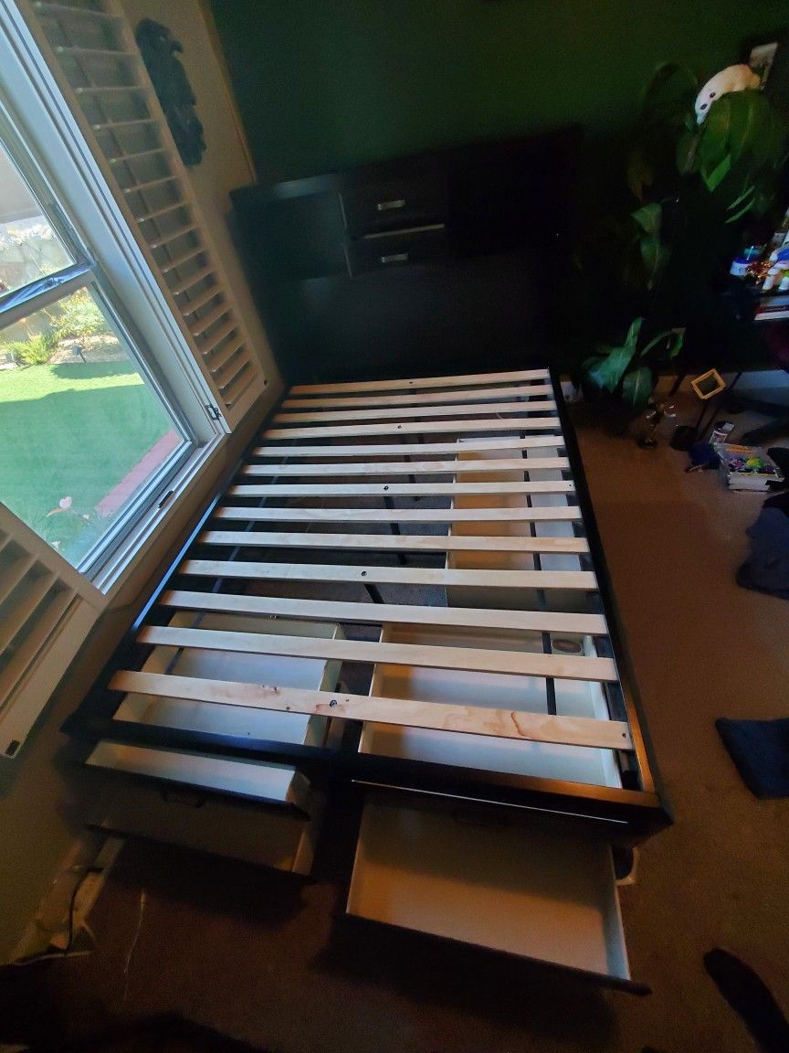 Ashley Kira Full Size Storage Bed & Headboard


