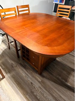 Solid wood kitchen table