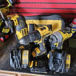 Hammer Drill and ATOMIC Impact Driver And Oscillating Multi Tool