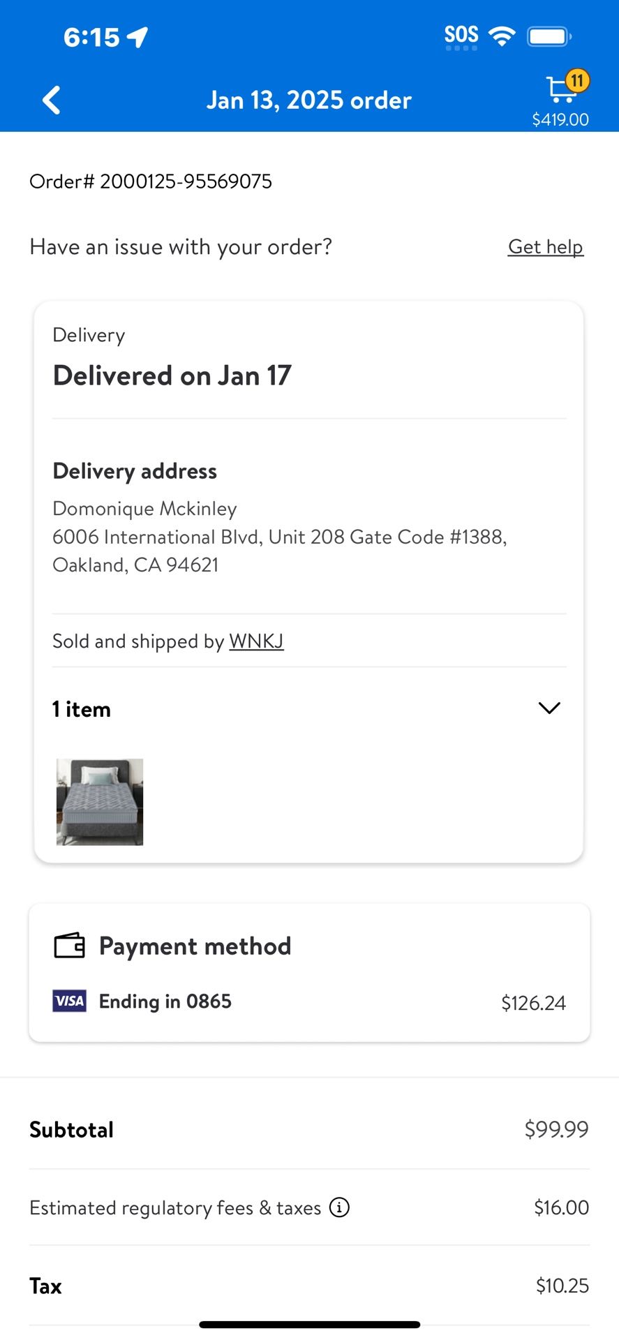 Almost New High Quality Mattress