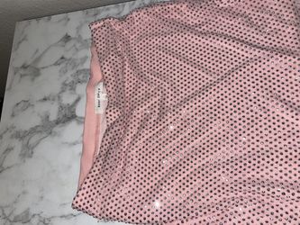 Pink studded skirt