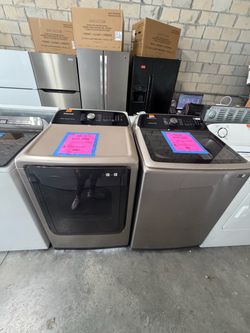 Samsung Washer and Dryer Set – Champagne