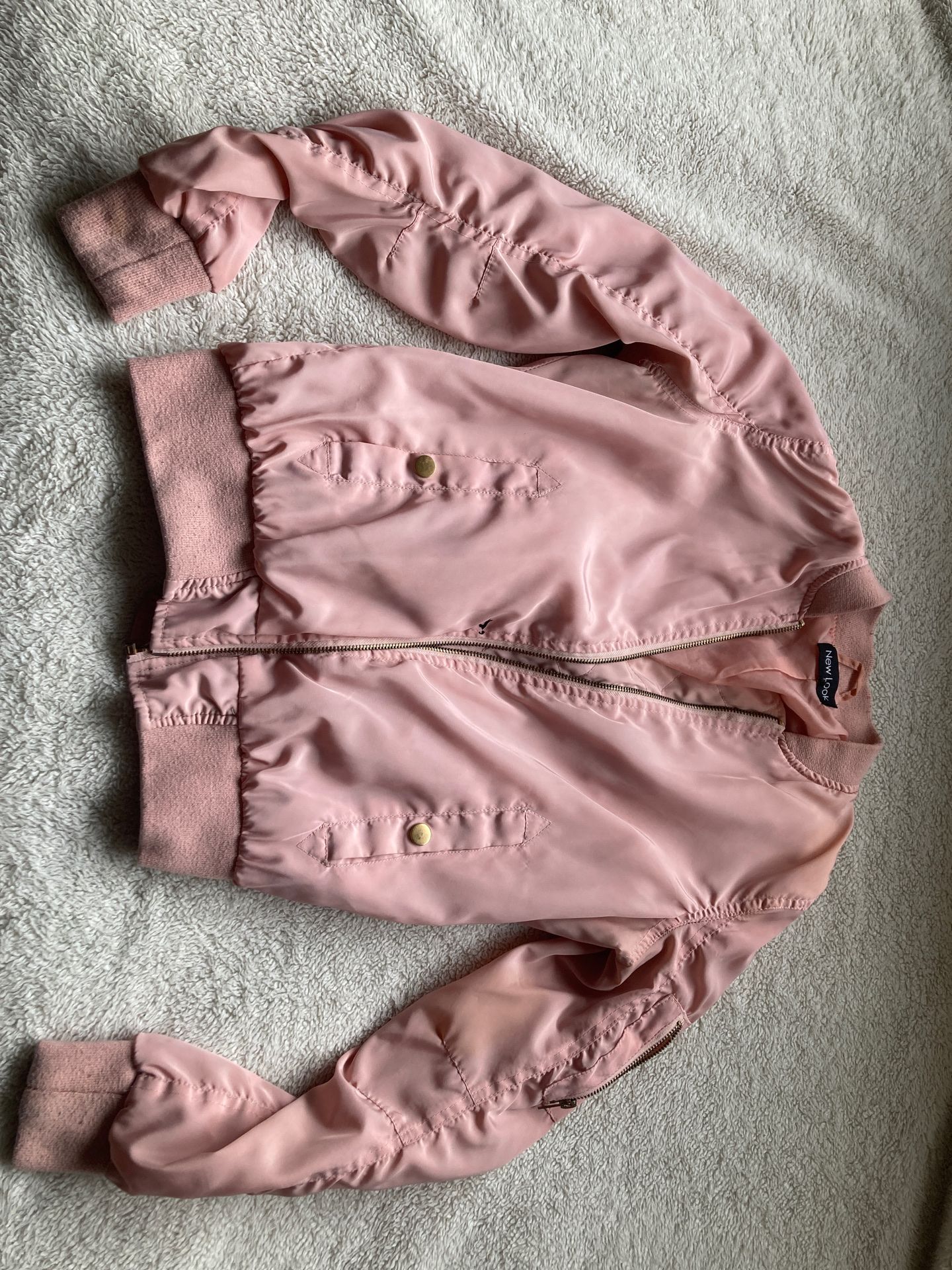 Pink bomber jacket