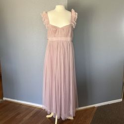 Pink Tulle Maternity Dress