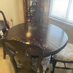 Dining Table Set With 4 Chairs 