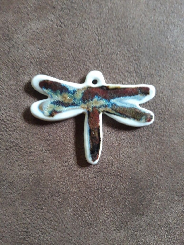 Pottery Glazed Dragonfly
