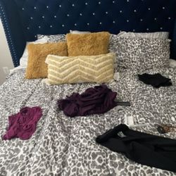 King Size Bedroom Set Blue