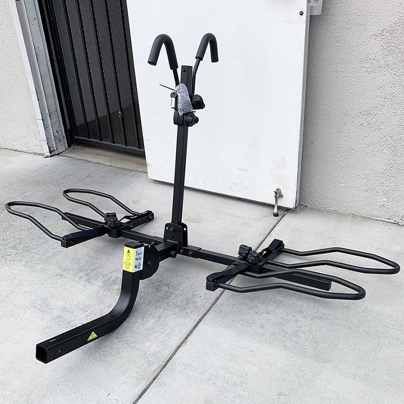 $129 (New in box) KAC 2-Bike Rack for Car, SUV, Hatchback Mount - 2” Anti-Wobble Hitch, Heavy Duty Bicycle Carrier