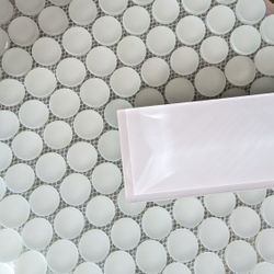 Sample Tile Matte Aqua Glass Floor Wall