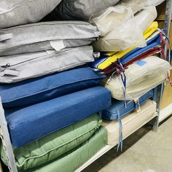 Deep Seating Outdoor Patio Chair Cushions for Lounge Chairs, High Back Dining chairs $15 non matchin