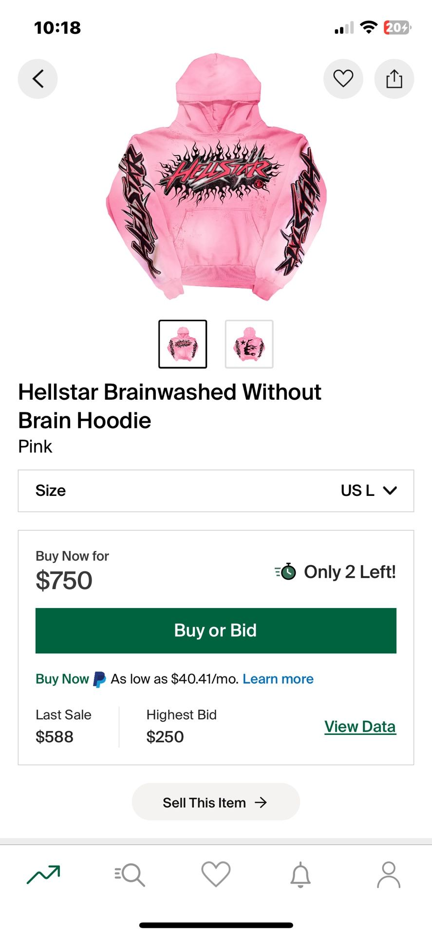 Hellstar Brainwashed Without Brain Hoodie