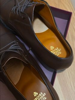 Brooks Brothers Brown Leather Cap-Toe Derbys 10½ D (10.5 D)