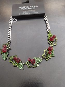 Stunning Statement Bold Mistletoe Necklace