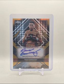 2024 Topps Chrome Boxing David Benavidez Championship Auto.27/50