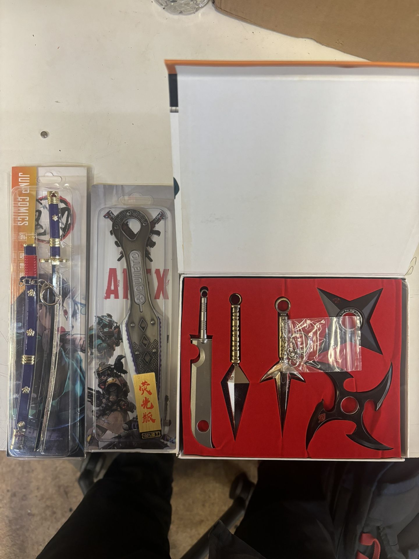 3 Collectible Cosplay Replicas! Naruto! The prices for all three sold together.