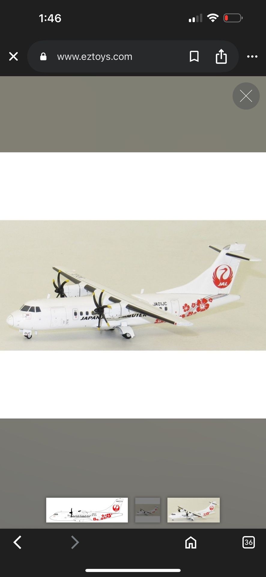 Model Airplane; Japan Air Commuter
