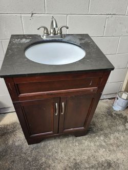 Vanity with sink
