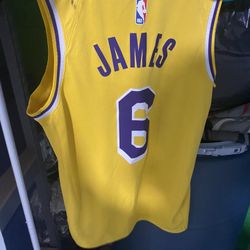 Lebron James Lakers 6 Jersey Medium