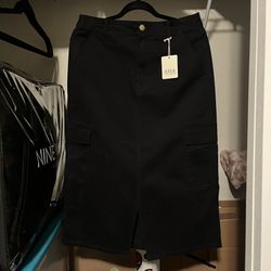 a.n.a Black Skirt with Pockets