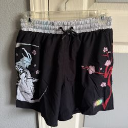 FIRST EDITION "SLUNKSMARKET SAMURAI COLLECTION" ORIGINAL SLUNKS Cherry Blossom Shorts Sz M
