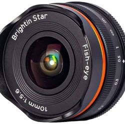 Brightin Star 10mm F5.6 Fisheye Manual Focus Prime Lens