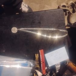 Silver Necklace With Pendant Included 
