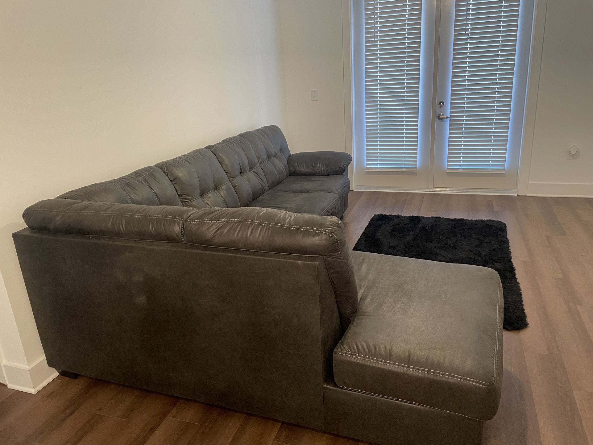 Grey L Shaped Couch 