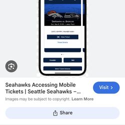 2 Seahawks Charter Tickets