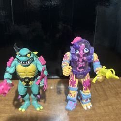 tmnt reaction Slash And mutagen man action figure