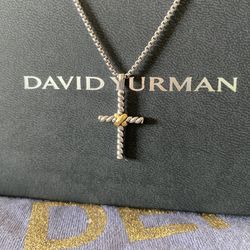 David Yurman Petite X Cross Necklace
