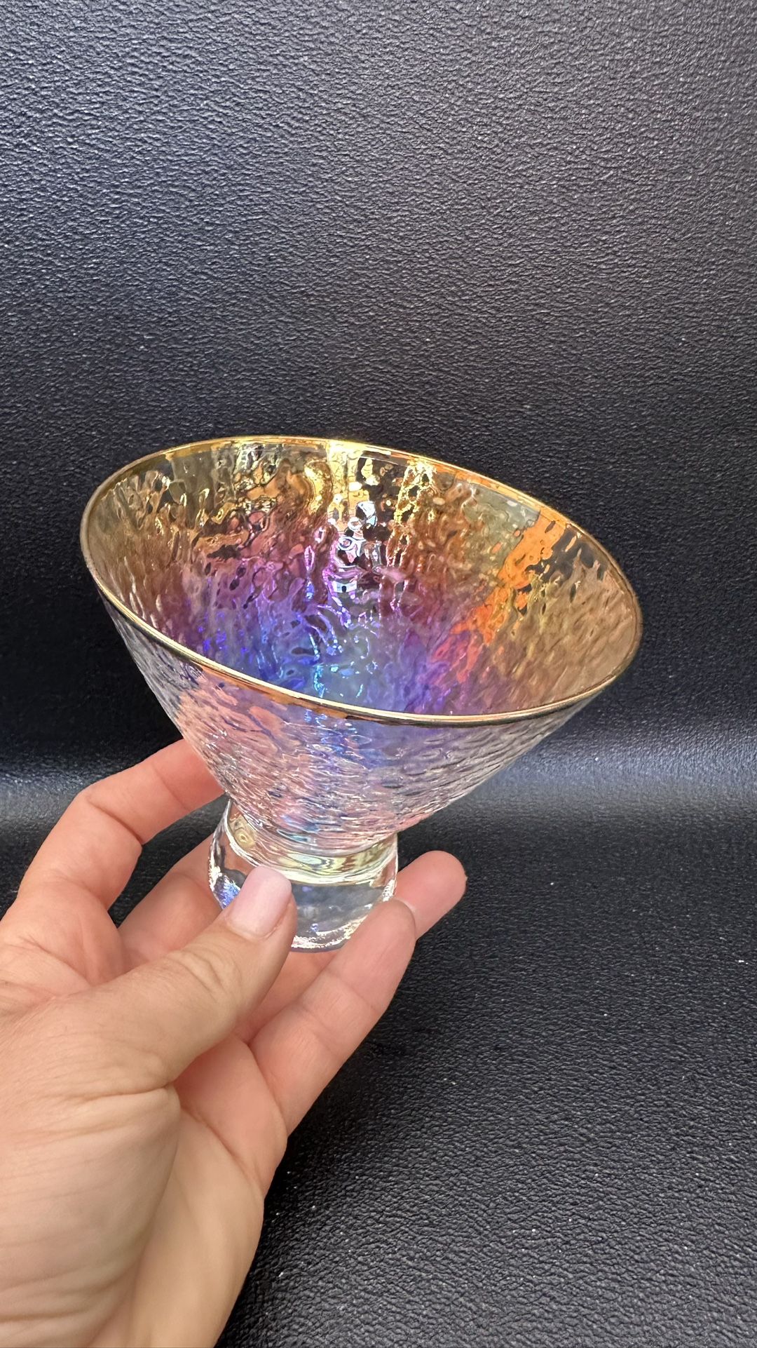Zaza Lustered Stemless Martini Glasse. Anthropology