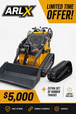 New Mini Skid Steer and extra set of rubber tracks for only 5k 🔥