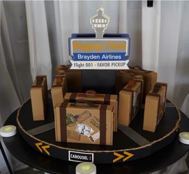 Cardboard luggage goody boxes