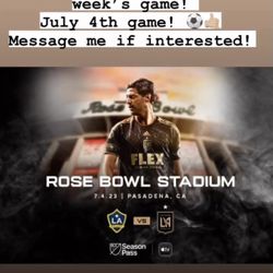 Soccer Tickets LA FC TICKETS GALAXY