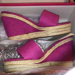 Wedges Fuchsia Sz7 