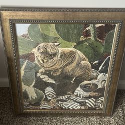 Rare Vintage Art Artwork Framed