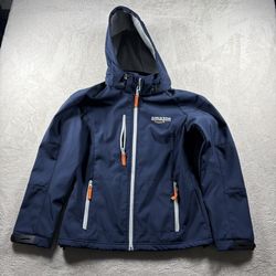 Amazon Driver Soft Shell Jacket Unisex  Men’s Medium Blue