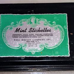 Vintage Mint Stickettes Tin Can