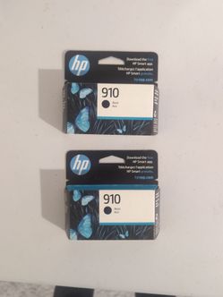 (2) HP Ink 910 Black  new unopened