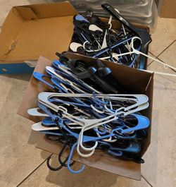 Free plastic hangers - pick up Sunday morning ASAP