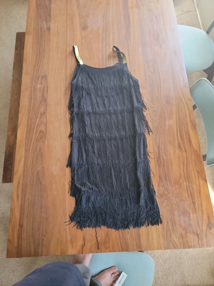 1920's fringe flapper dress