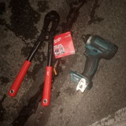 Brand New Bolt Cutters &Makita Drill
