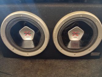 Two 12 In 1000 W Sony Xplod Subs With A Box.