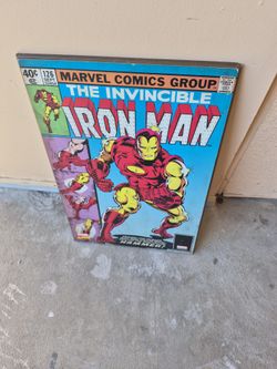 Marvel Invincible Iron Man #126 Canvas Wall Art