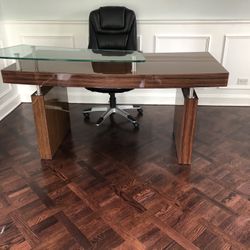 Custom Made In Italy Orig $5000.00 Solid Office Desk 