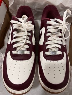 Nike Air Force 1 Low Burgundy and White