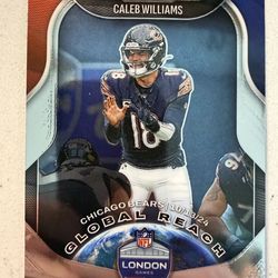 2025 Panini Prizm Caleb Williams Global Reach #5 Chicago Bears