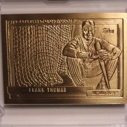 1992 Bronze TOPPS Baseball Card Of Frank Thomas Highland Mint #4906/5000